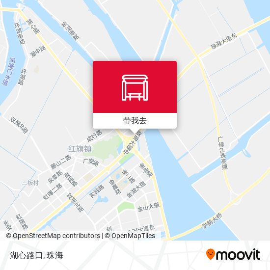 湖心路口地图