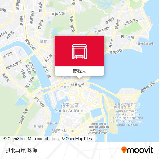 拱北口岸地图