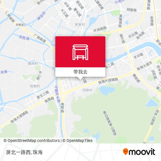 屏北一路西地图