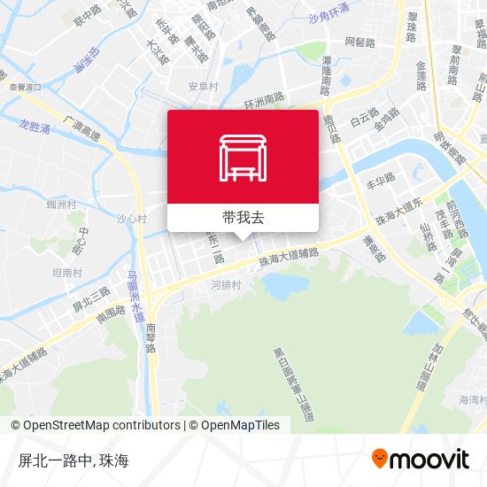 屏北一路中地图
