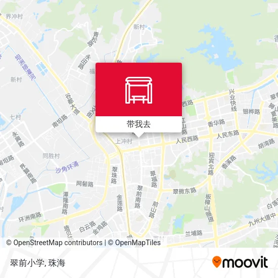 翠前小学地图