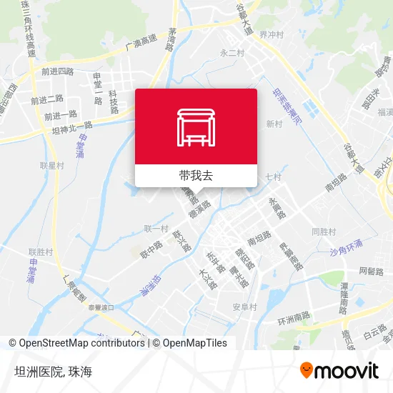 坦洲医院地图