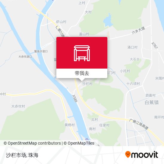 沙栏市场地图