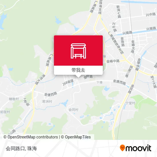 会同路口地图