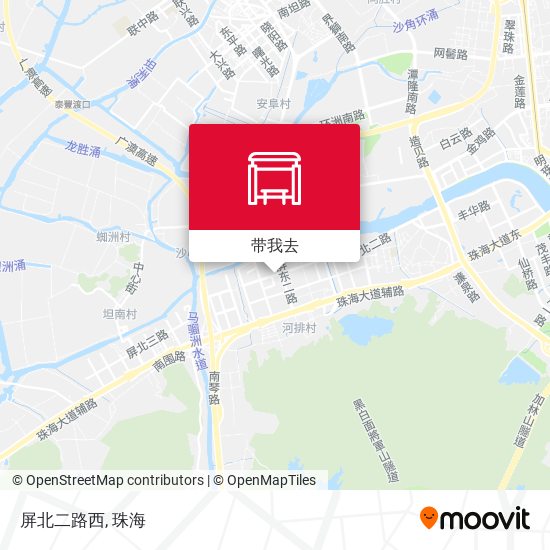 屏北二路西地图