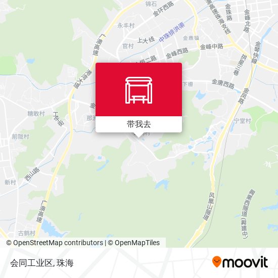 会同工业区地图