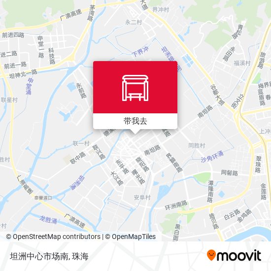 坦洲中心市场南地图