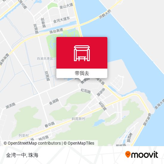 金湾一中地图