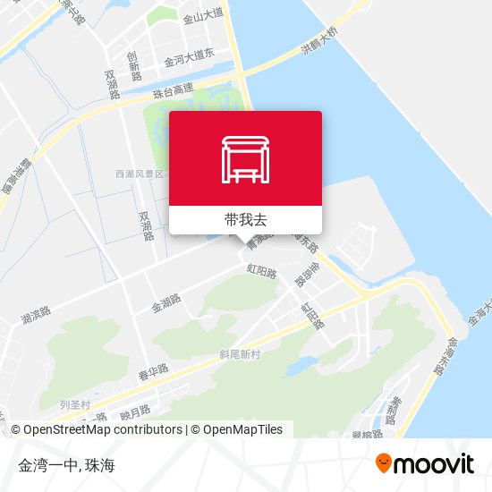 金湾一中地图