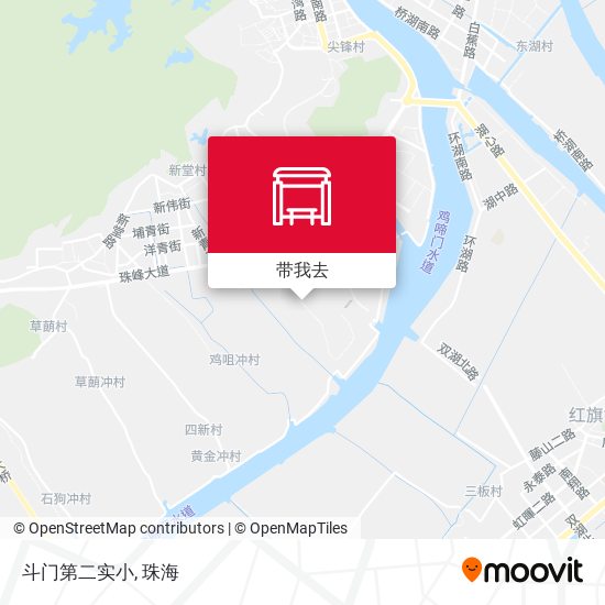 斗门第二实小地图