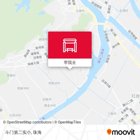 斗门第二实小地图