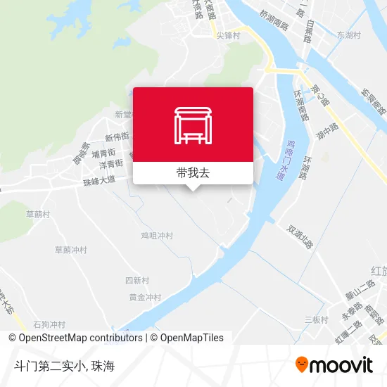 斗门第二实小地图