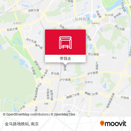 金马路地铁站地图