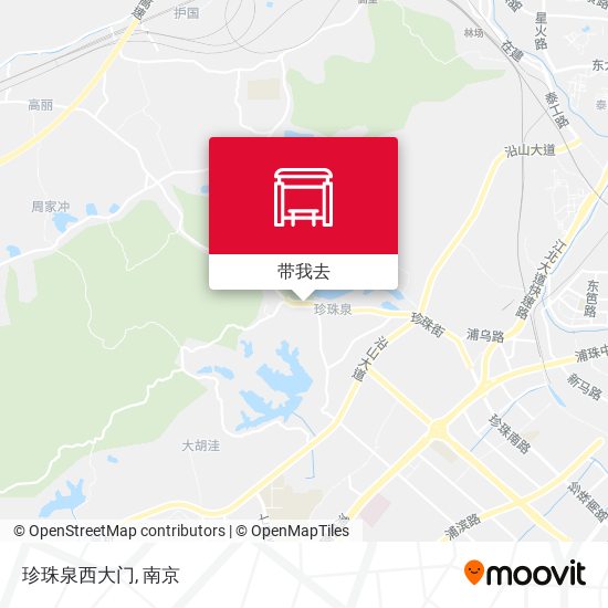 珍珠泉西大门地图