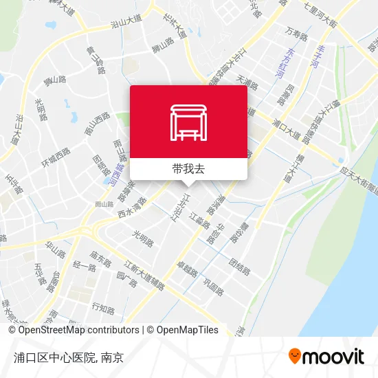 浦口区中心医院地图