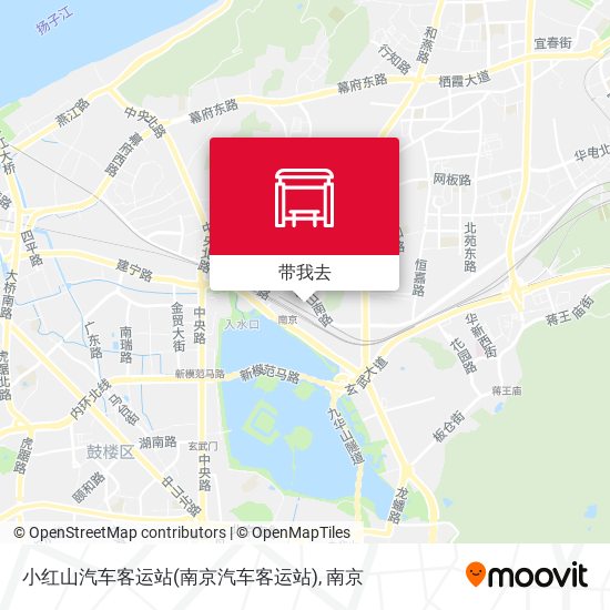 小红山汽车客运站(南京汽车客运站)地图