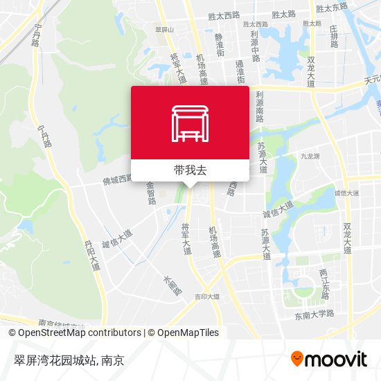翠屏湾花园城站地图