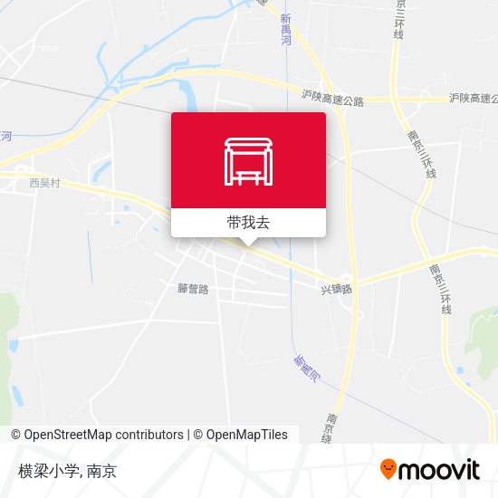 横梁小学地图