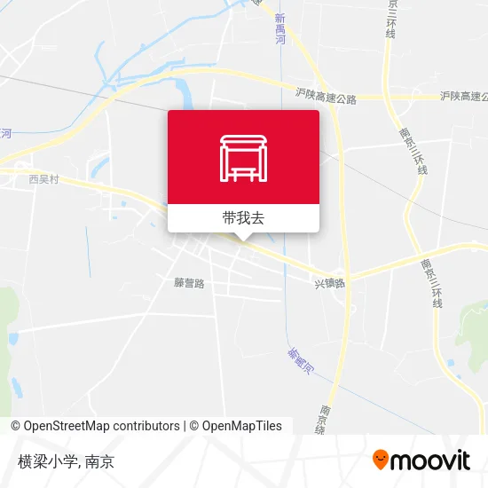 横梁小学地图