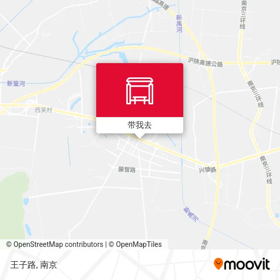 王子路地图