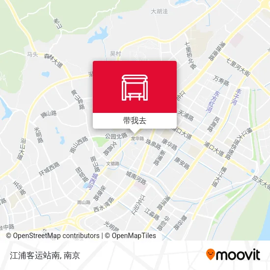 江浦客运站南地图