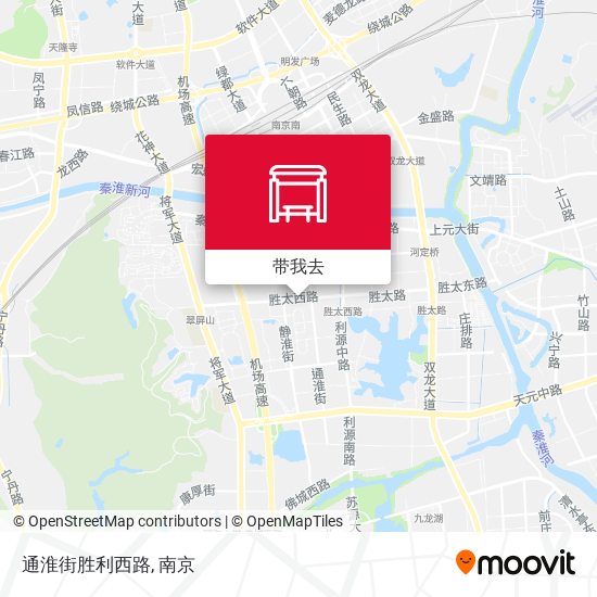 通淮街胜利西路地图