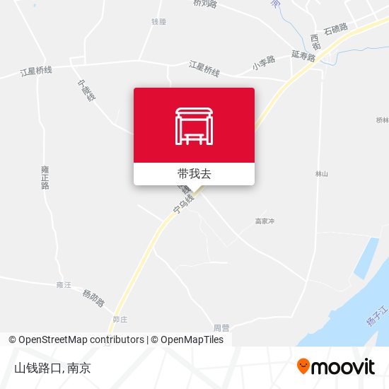 山钱路口地图