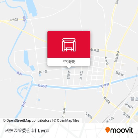 科技园管委会南门地图