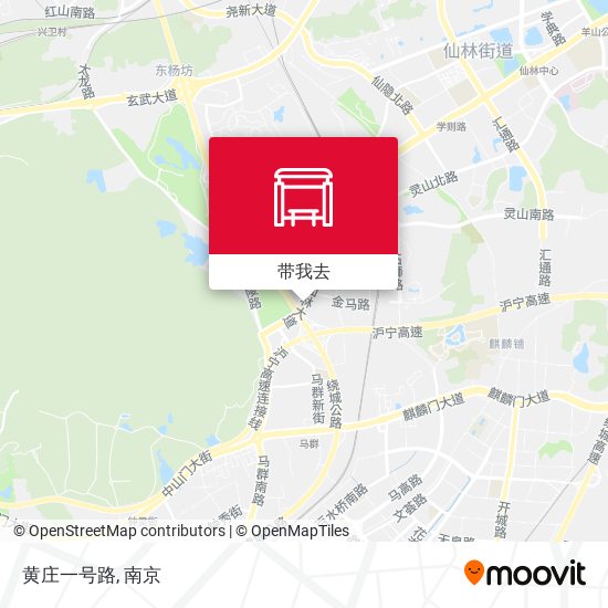 黄庄一号路地图