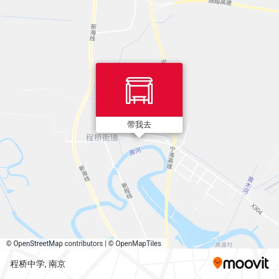 程桥中学地图