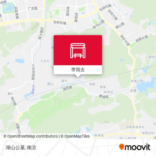 湖山公墓地图