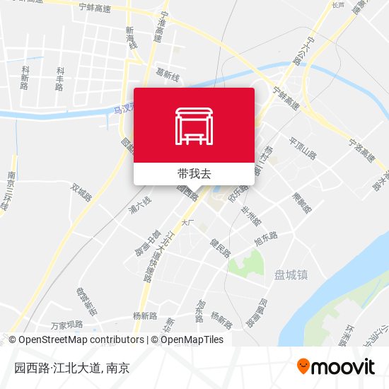 园西路·江北大道地图