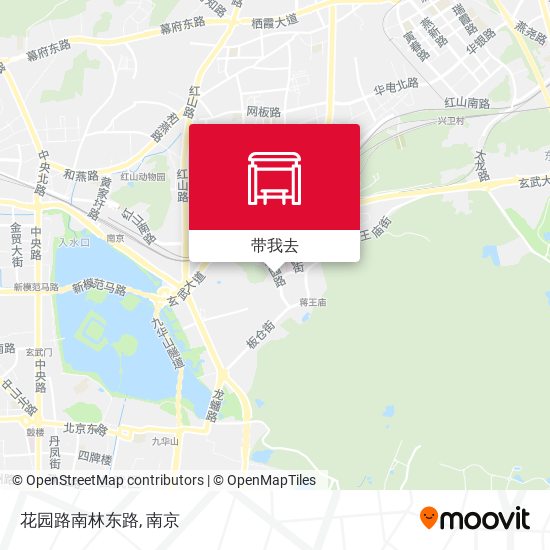 花园路南林东路地图