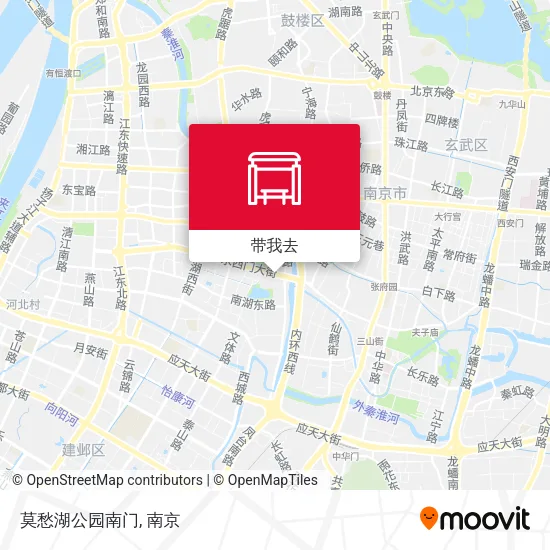 莫愁湖公园南门地图