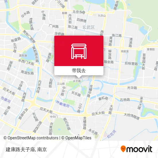 建康路夫子庙地图