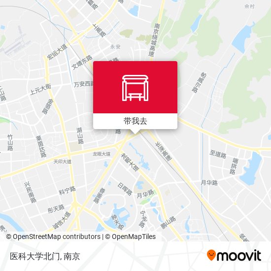 医科大学北门地图