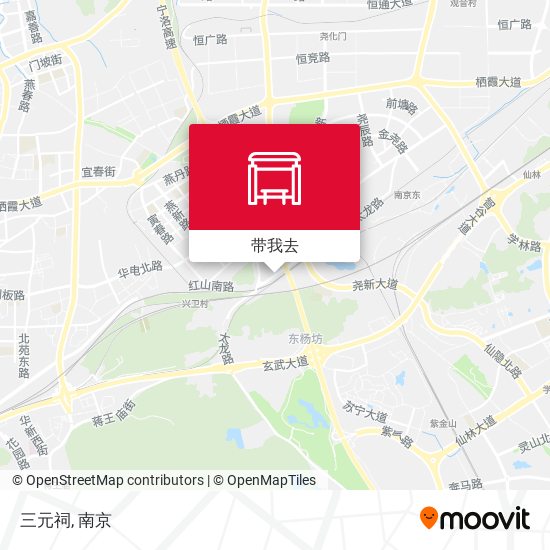 三元祠地图