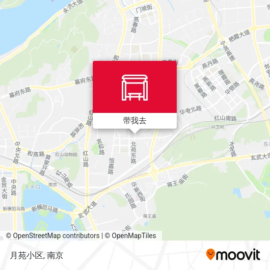 月苑小区地图