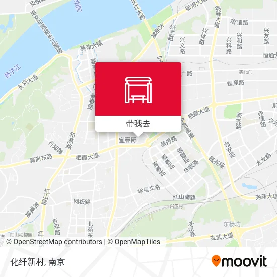化纤新村地图