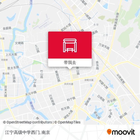 江宁高级中学西门地图
