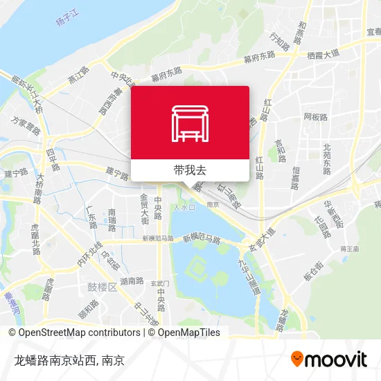 龙蟠路南京站西地图