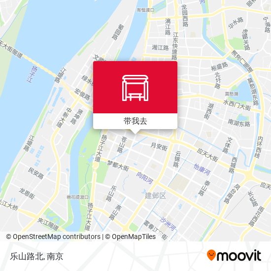 乐山路北地图