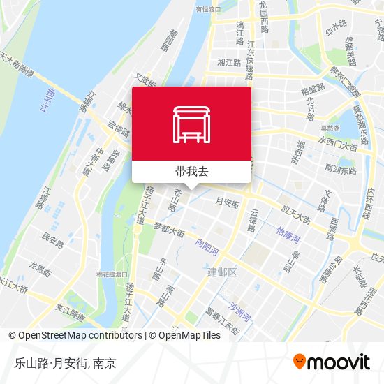 乐山路·月安街地图