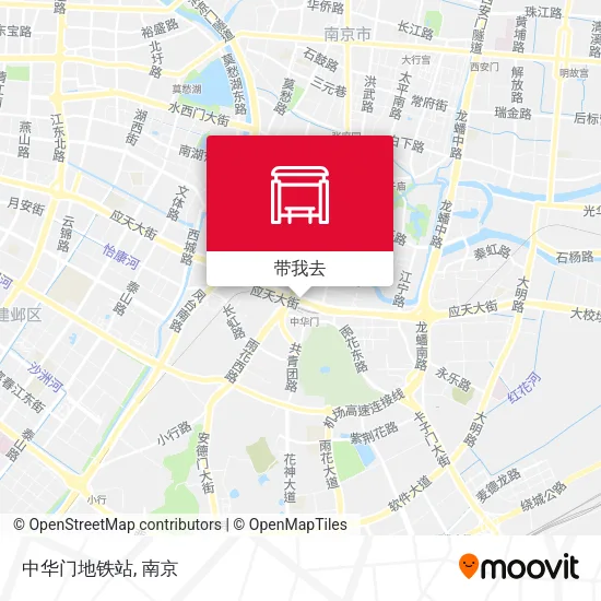 中华门地铁站地图