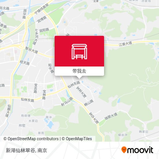 新湖仙林翠谷地图