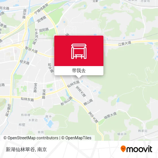 新湖仙林翠谷地图