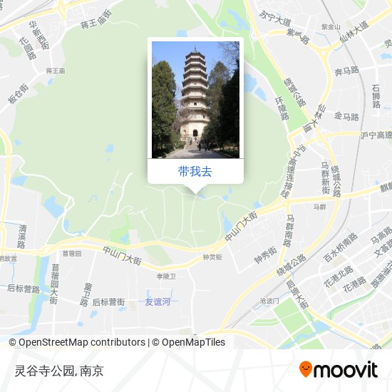灵谷寺公园地图