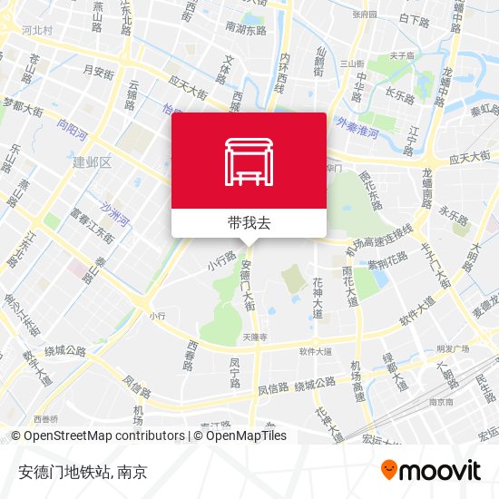 安德门地铁站地图