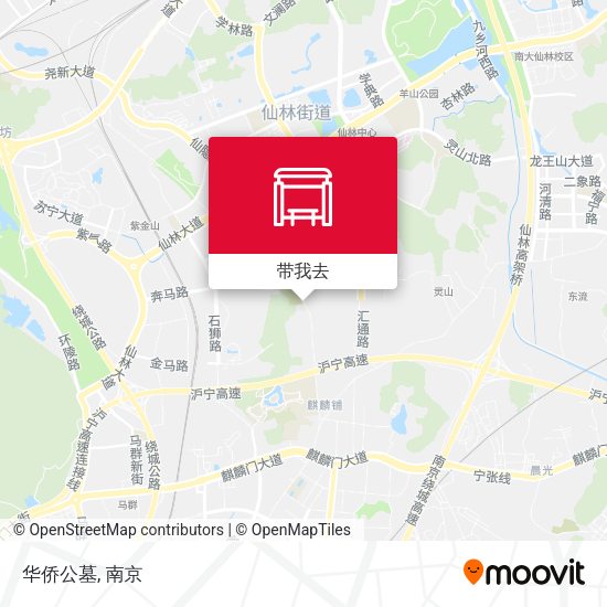 华侨公墓地图