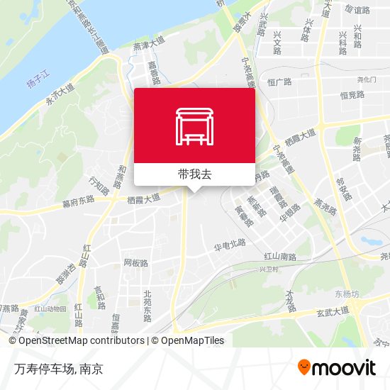 万寿停车场地图